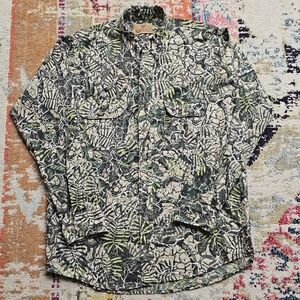 King Ranch Men’s Size XL Brush Country Field Chore Barn Shirt Long Sleeve